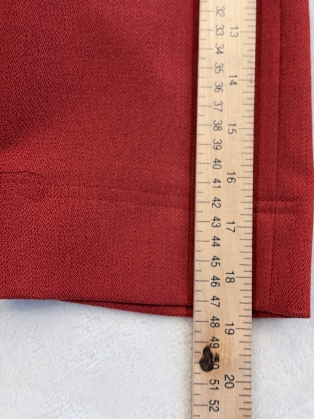 Perceptions NY Red Textured Jacket Cropped Button Front Blazer Size 12 - Picture 10 of 10